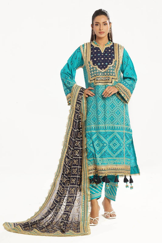 Gul Ahmed | Chunri Lawn 25 | BM-52021 by Maria Faisal - Registered Vendor of : Gul Ahmed - type : Ladies Clothes - 100% original wedding dresses