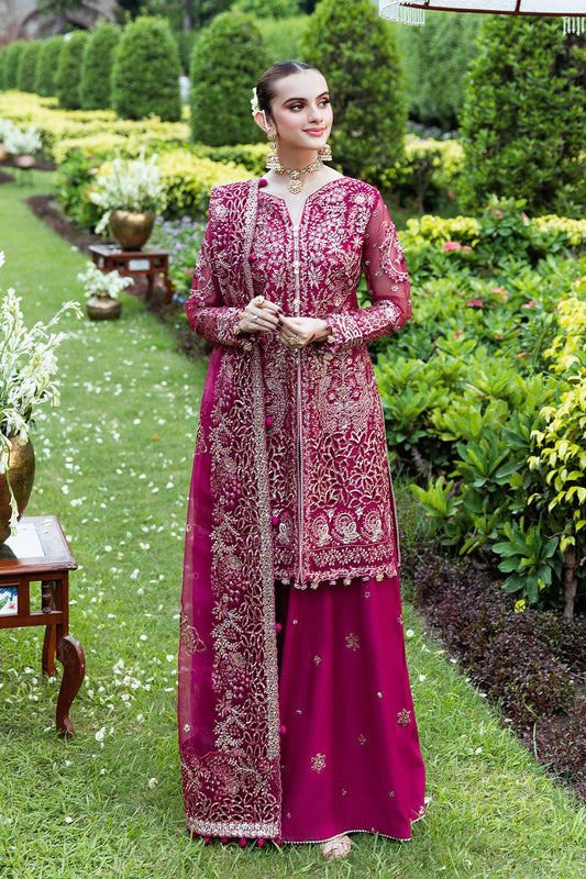Shagna | Mehfil Festive Formals | SF - 03 - MAHER - is Deep Pink dress from Shagna - Ladies Clothes - Maria Faisal