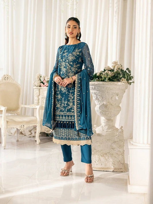 Salitex | Signature Festive Chiffon | CH032 by Maria Faisal - Registered Vendor of : Salitex - type : Ladies Clothes - 100% original wedding dresses