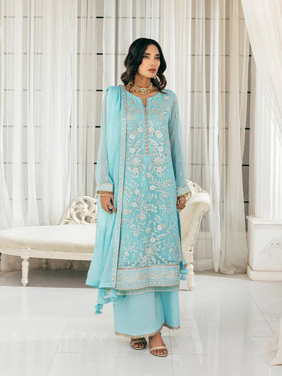 Salitex | Signature Festive Chiffon | CH043 by Maria Faisal - Registered Vendor of : Salitex - type : Ladies Clothes - 100% original wedding dresses