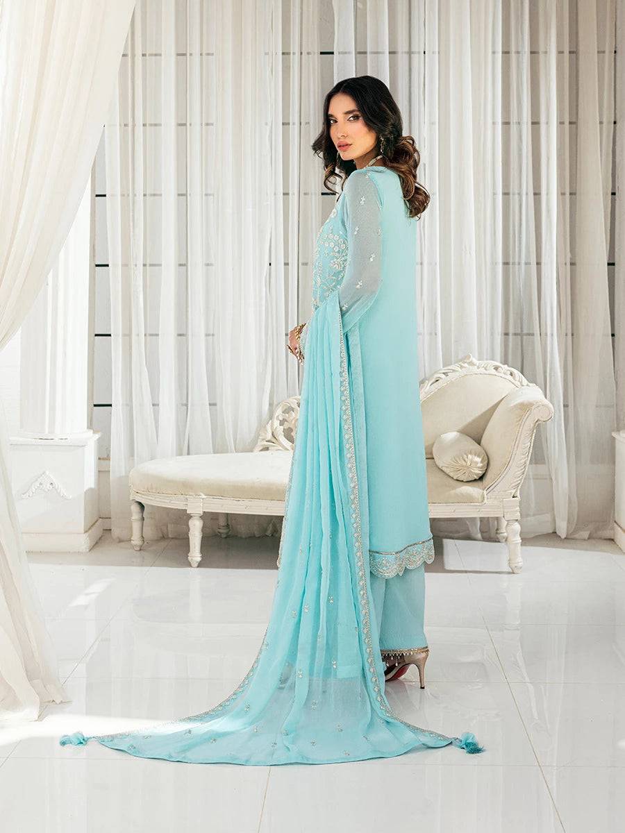 Salitex | Signature Festive Chiffon | CH043 by Maria Faisal - Registered Vendor of : Salitex - type : Ladies Clothes - 100% original wedding dresses