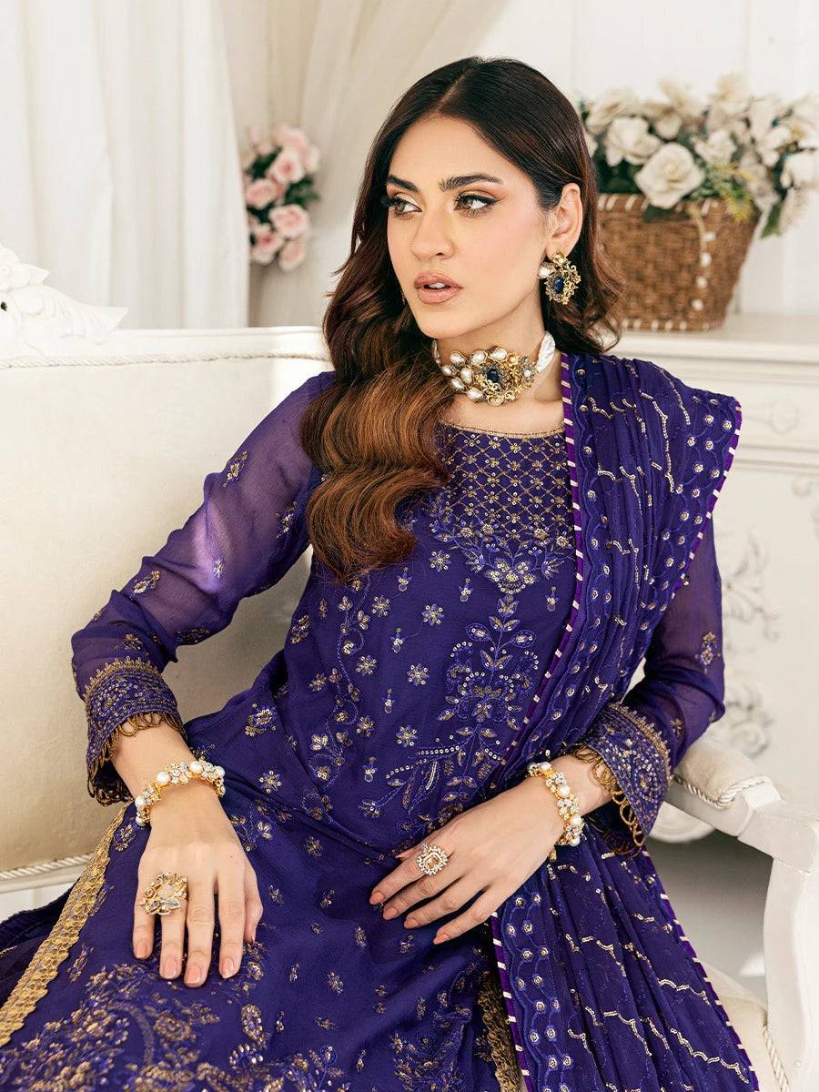 Salitex | Signature Festive Chiffon | CH046 by Maria Faisal - Registered Vendor of : Salitex - type : Ladies Clothes - 100% original wedding dresses