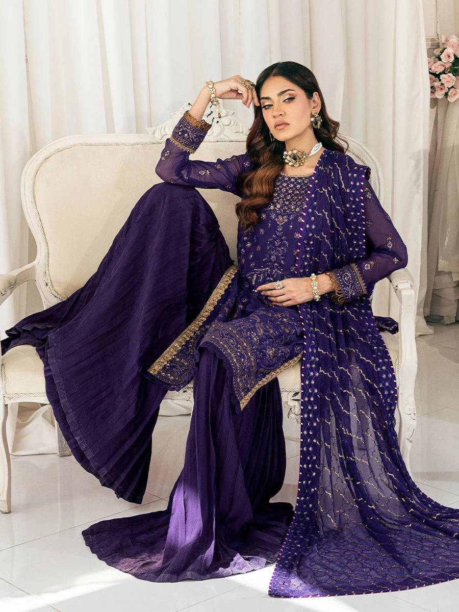 Salitex | Signature Festive Chiffon | CH046 by Maria Faisal - Registered Vendor of : Salitex - type : Ladies Clothes - 100% original wedding dresses