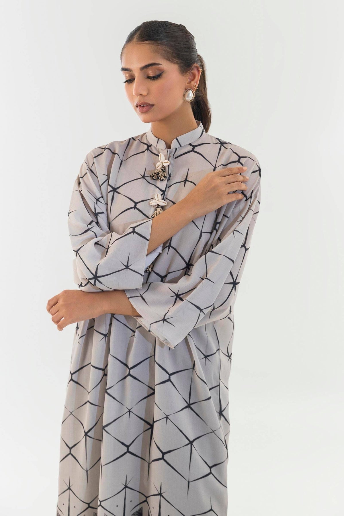 Sana Safinaz | Silk Tunics | SS24STP145 by Maria Faisal - Registered Vendor of : Sana Safinaz - type : Ladies Clothes - 100% original wedding dresses