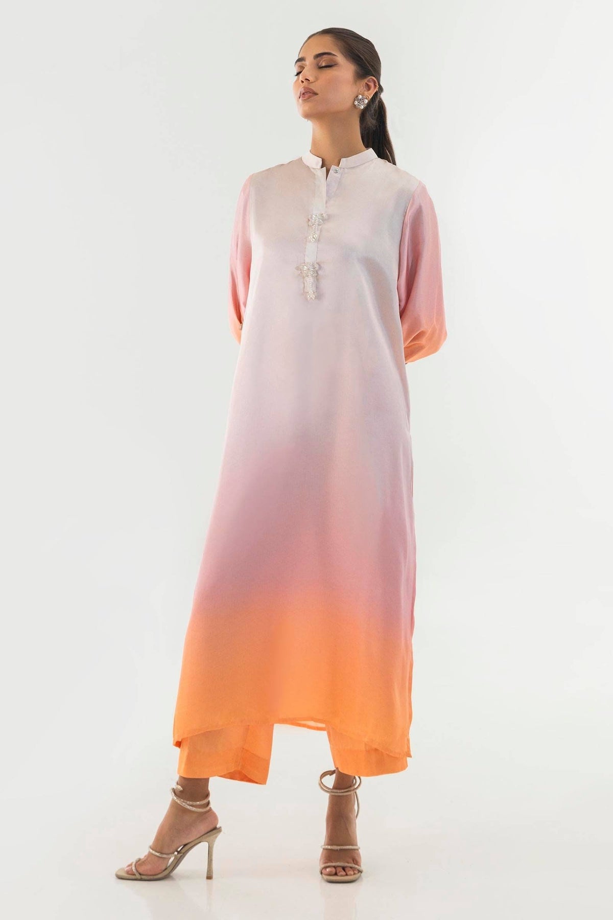 Sana Safinaz | Silk Tunics | SS24STP164P2T by Maria Faisal - Registered Vendor of : Sana Safinaz - type : Ladies Clothes - 100% original wedding dresses