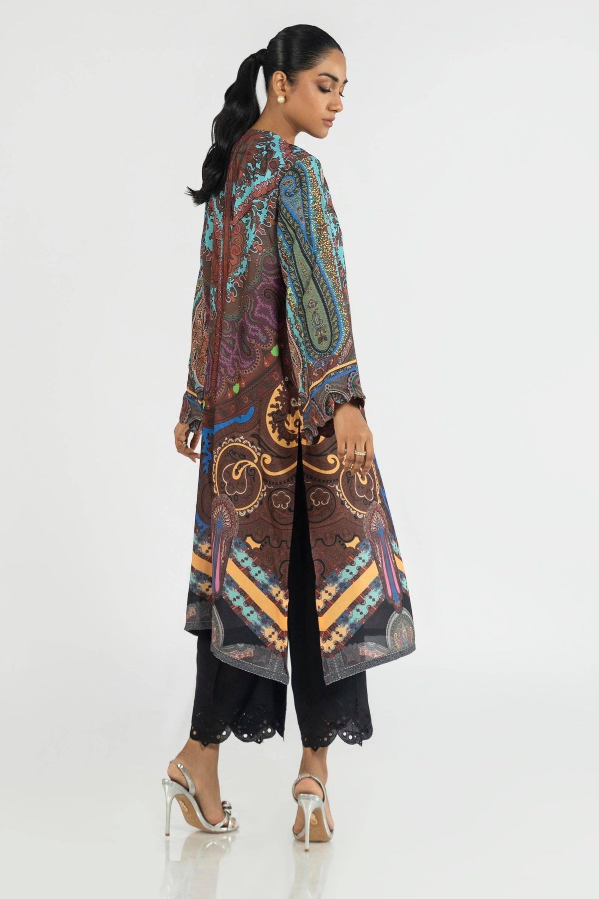 Sana Safinaz | Silk Tunics | SS24STP173 by Maria Faisal - Registered Vendor of : Sana Safinaz - type : Ladies Clothes - 100% original wedding dresses