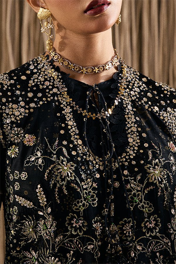 Suffuse | Freeshia Rtw 25 | Kiaray - Formal Dress - available at Maria Faisal in UK and USA.