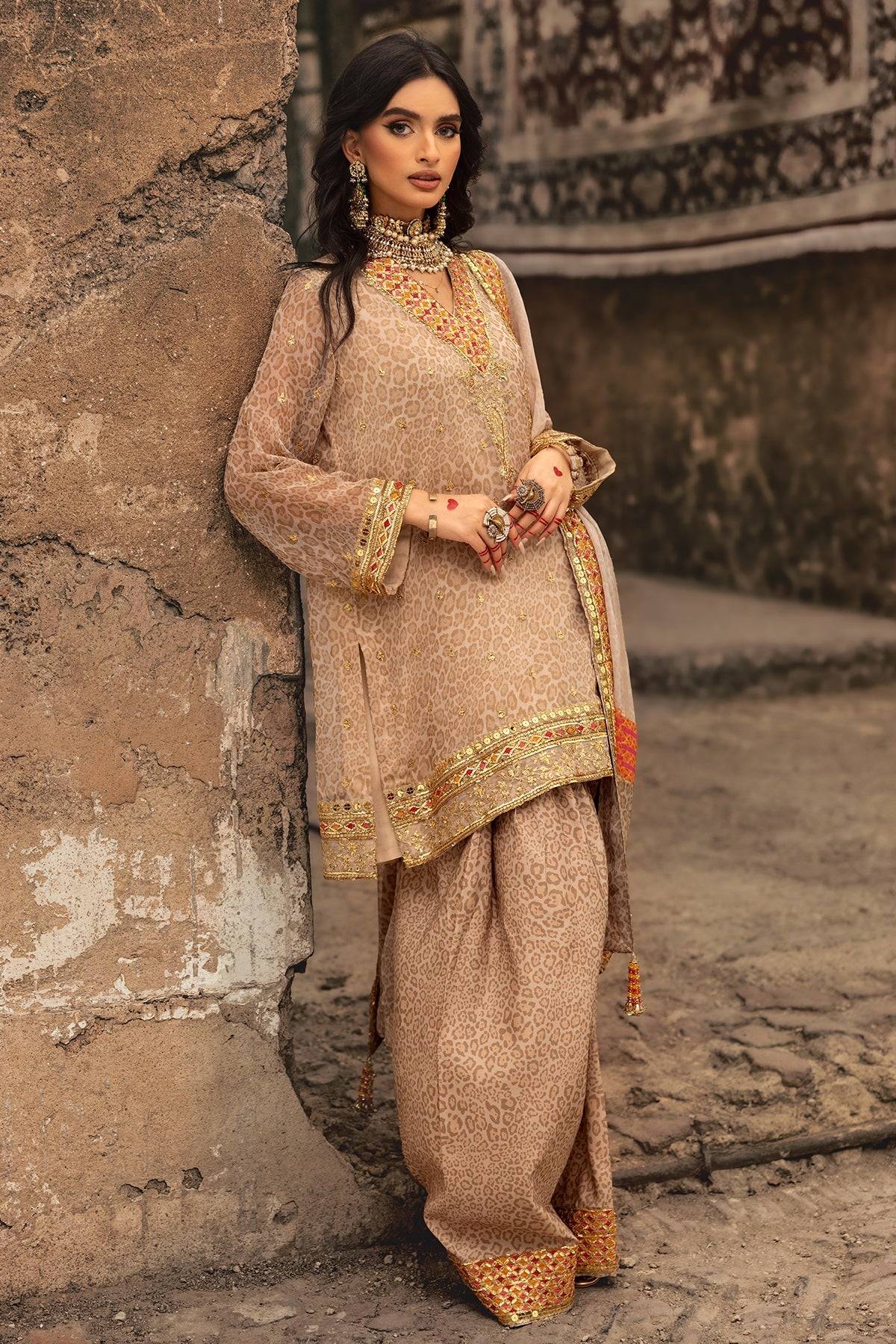 Charizma | Vasl Chiffon Collection | VSL25-13 by Maria Faisal - Registered Vendor of : Charizma - type : Ladies Clothes - 100% original wedding dresses