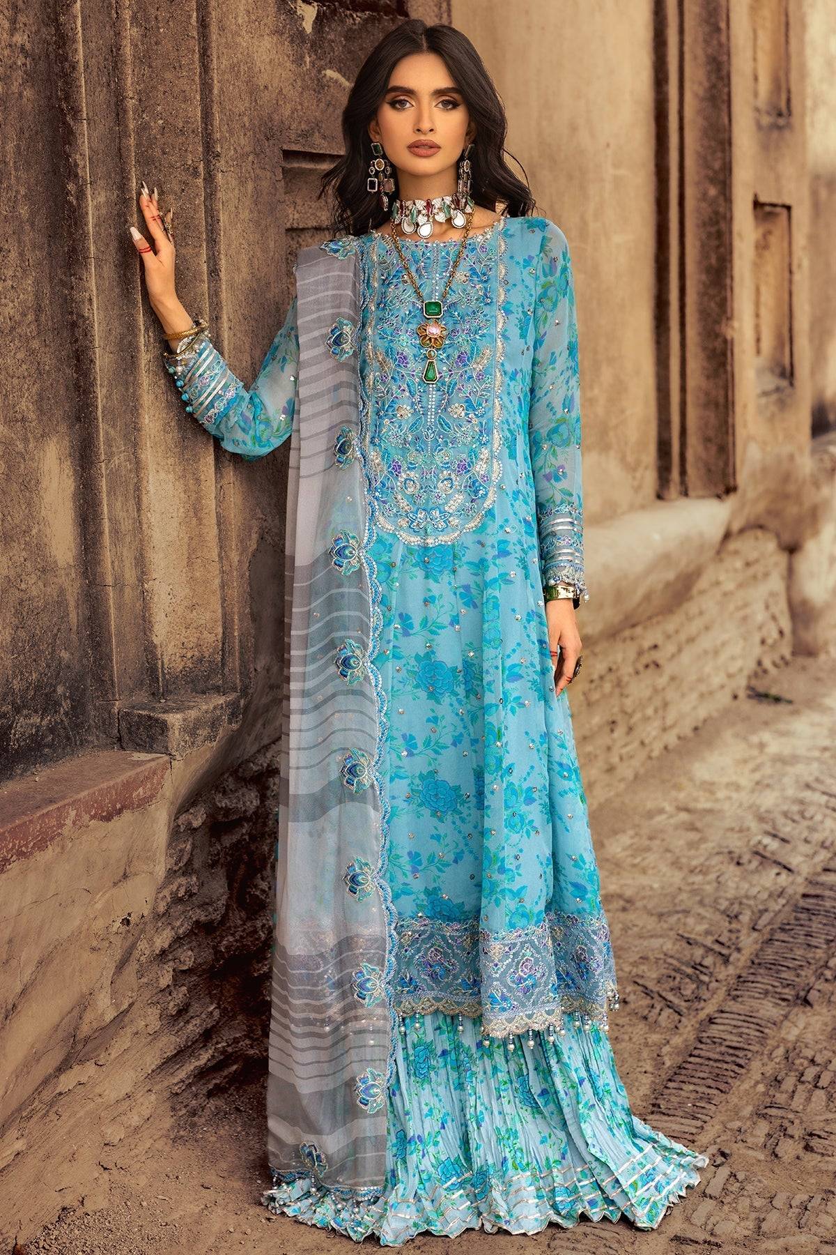 Charizma | Vasl Chiffon Collection | VSL25-10 by Maria Faisal - Registered Vendor of : Charizma - type : Ladies Clothes - 100% original wedding dresses