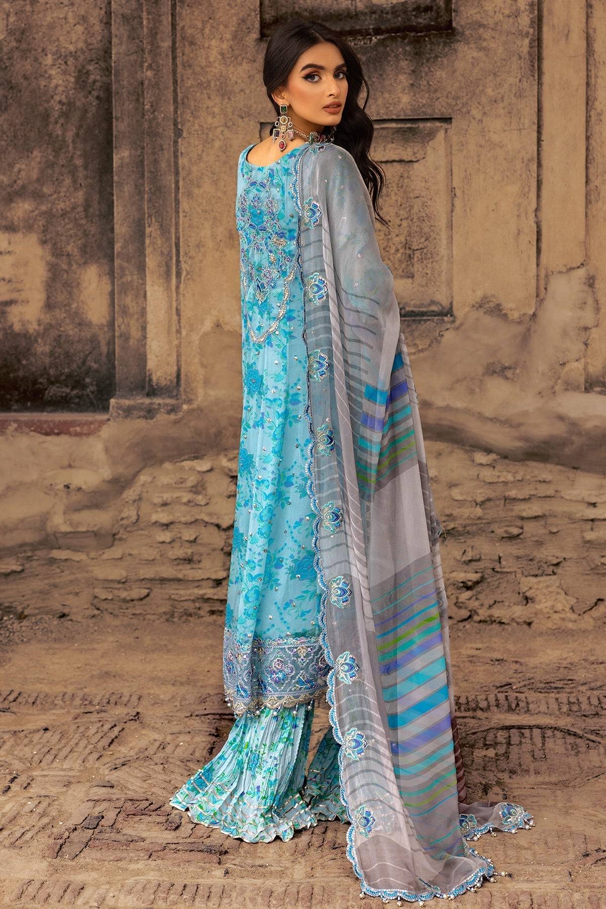 Charizma | Vasl Chiffon Collection | VSL25-10 by Maria Faisal - Registered Vendor of : Charizma - type : Ladies Clothes - 100% original wedding dresses