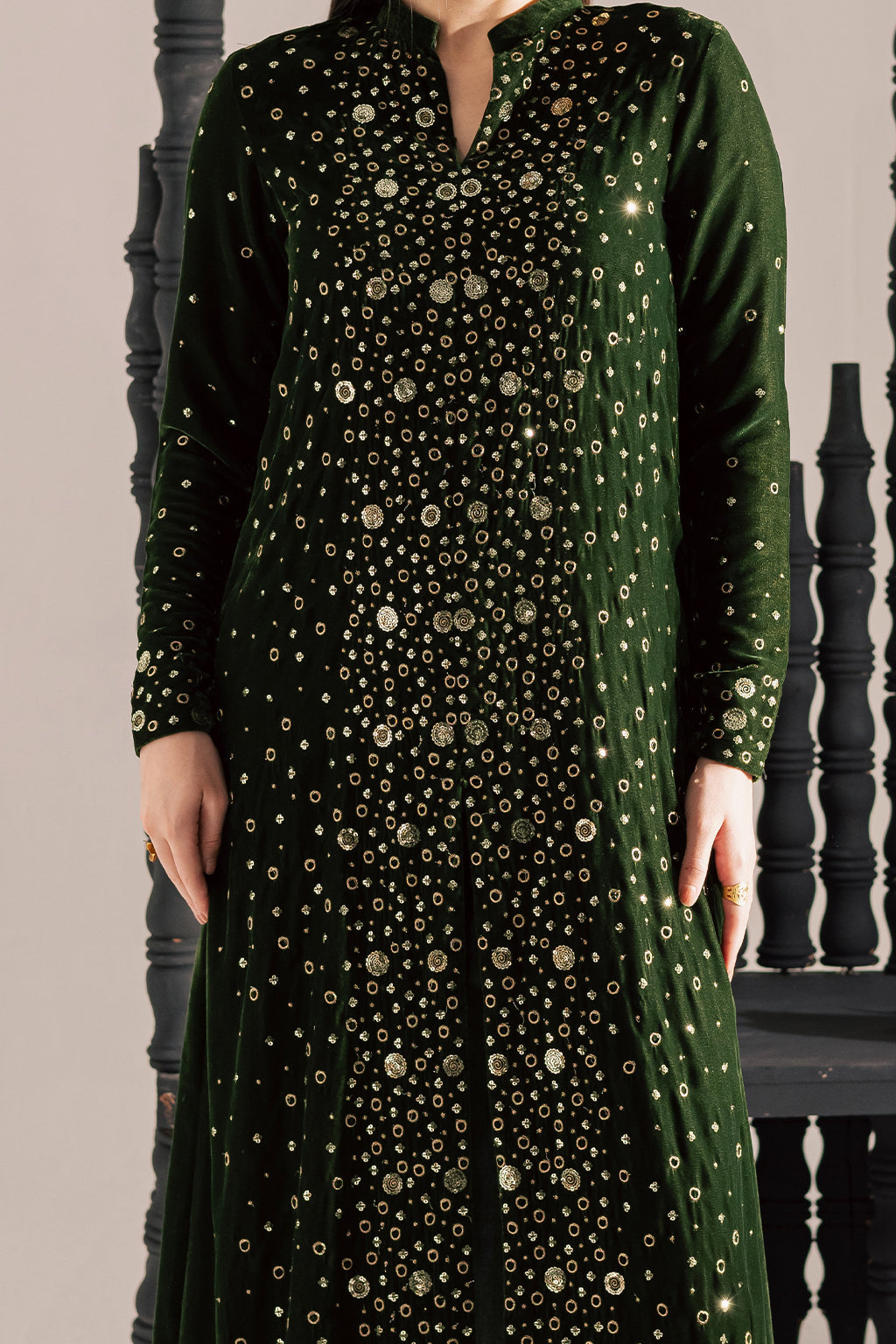 Vanya | Velvet Muse | KV-62 - Formal Dress - available at Maria Faisal in UK and USA.