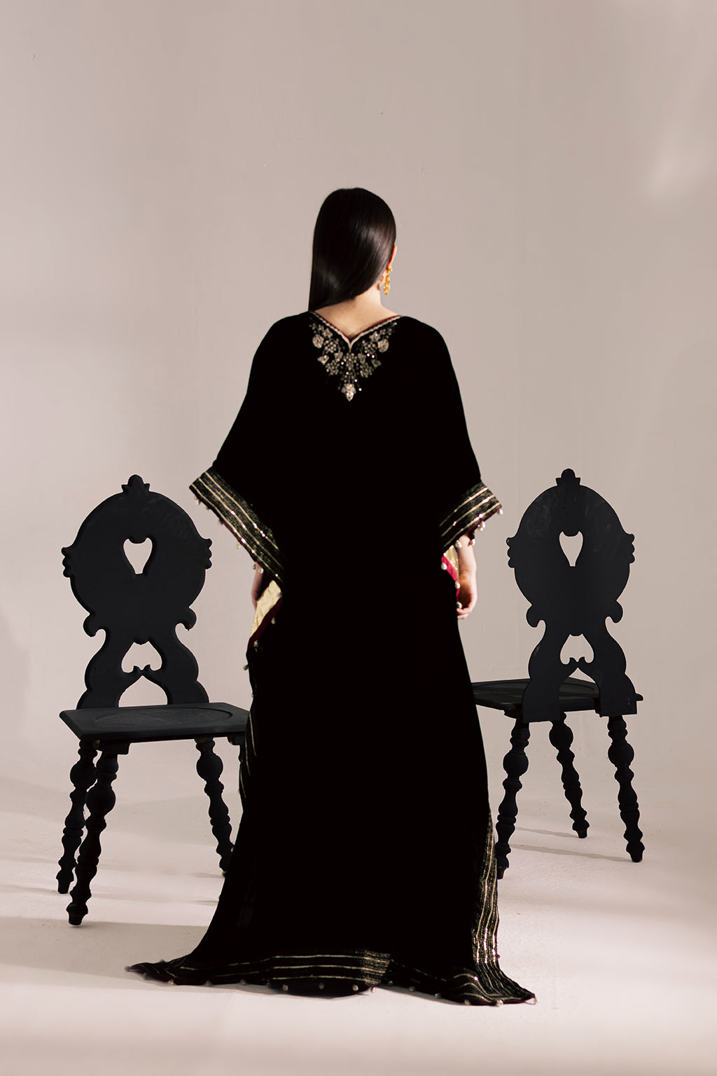 Vanya | Velvet Muse | KV-60 - Formal Dress - available at Maria Faisal in UK and USA.