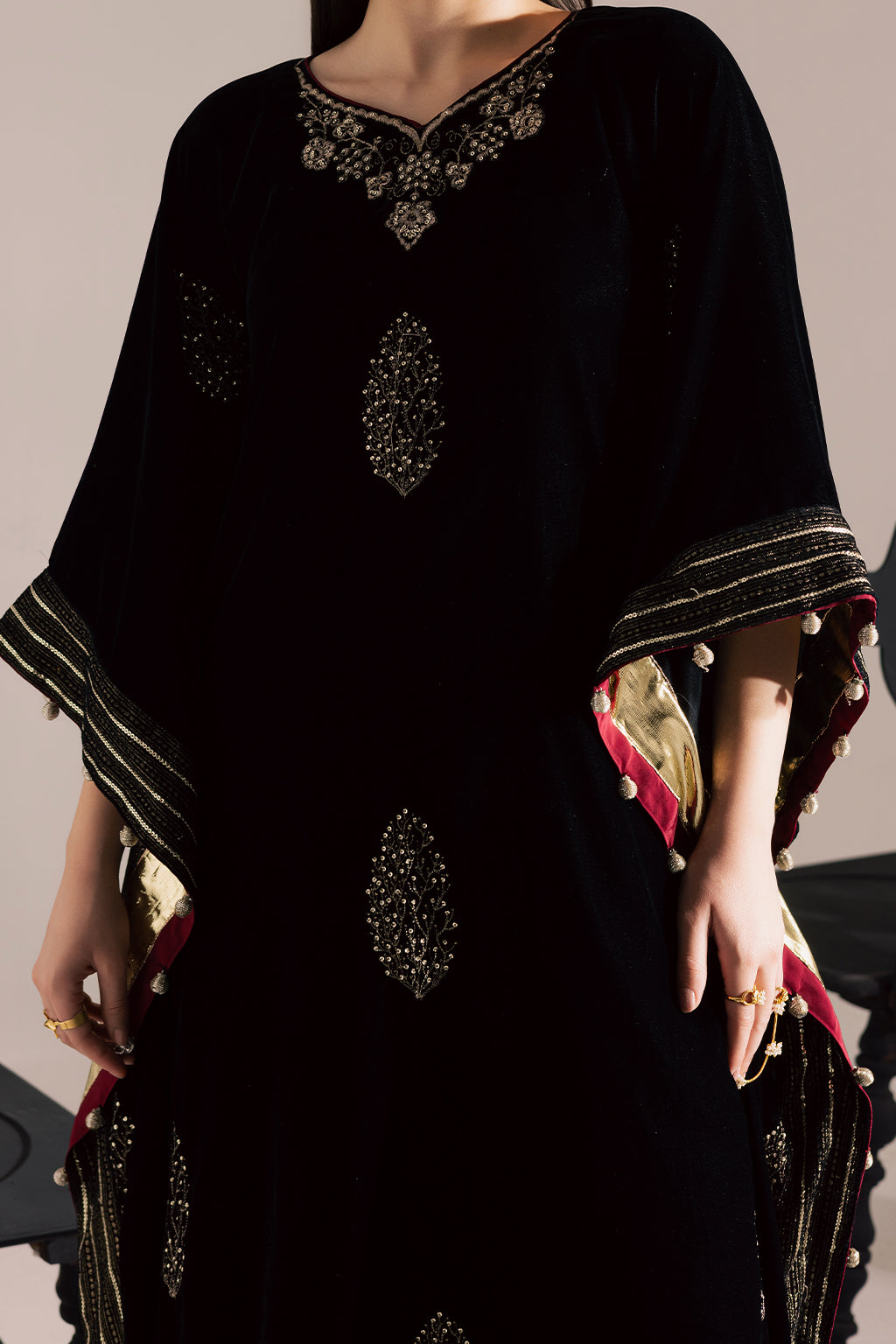 Vanya | Velvet Muse | KV-60 - Formal Dress - available at Maria Faisal in UK and USA.