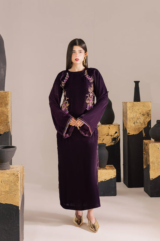 Vanya | Velvet Muse | KV-63 - Formal Dress - available at Maria Faisal in UK and USA.