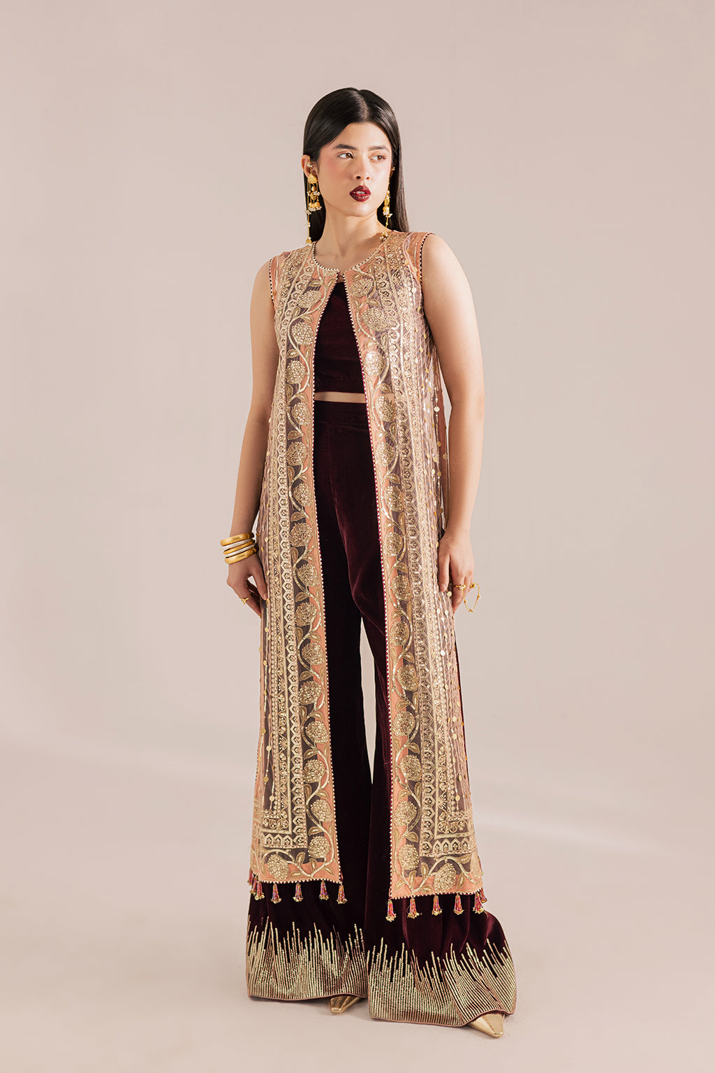 Vanya | Velvet Muse | KV-64 - Formal Dress - available at Maria Faisal in UK and USA.