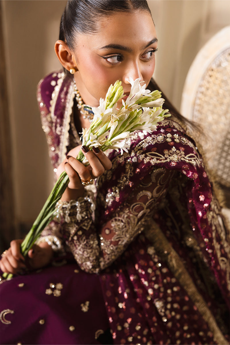 Afrozeh | Dastangoi 25 | Gildentide - Wedding Dress - available at Maria Faisal in UK and USA.
