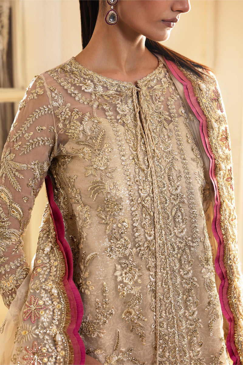 Afrozeh | Dastangoi 25 | Silkdawn - Wedding Dress - available at Maria Faisal in UK and USA.