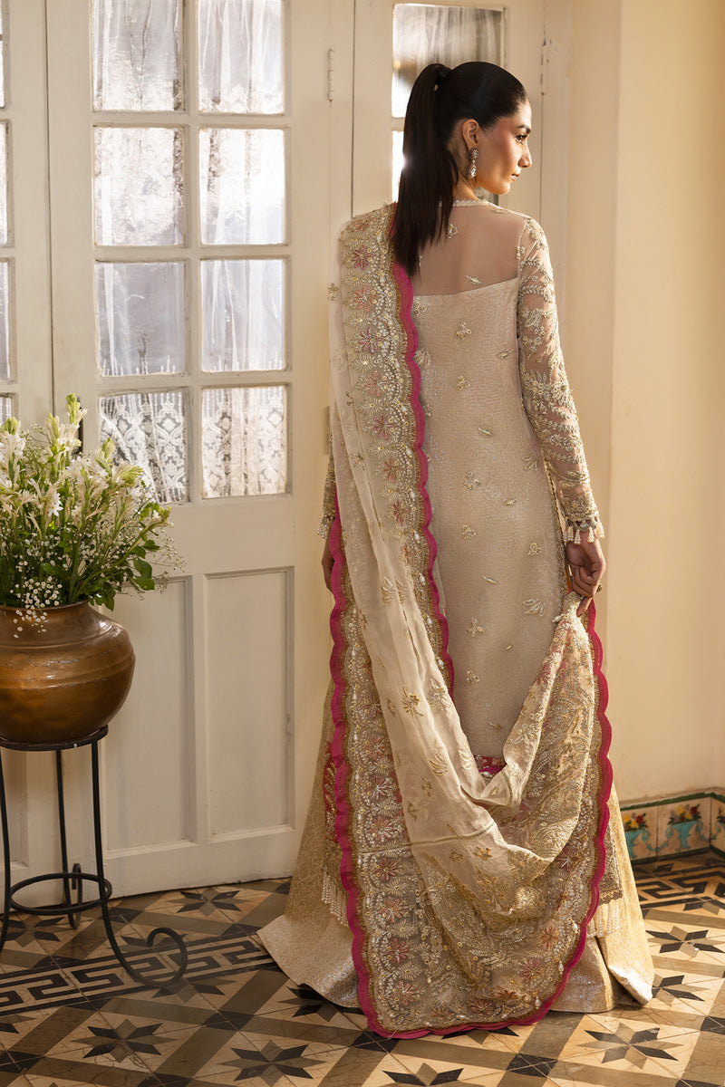 Afrozeh | Dastangoi 25 | Silkdawn - Wedding Dress - available at Maria Faisal in UK and USA.