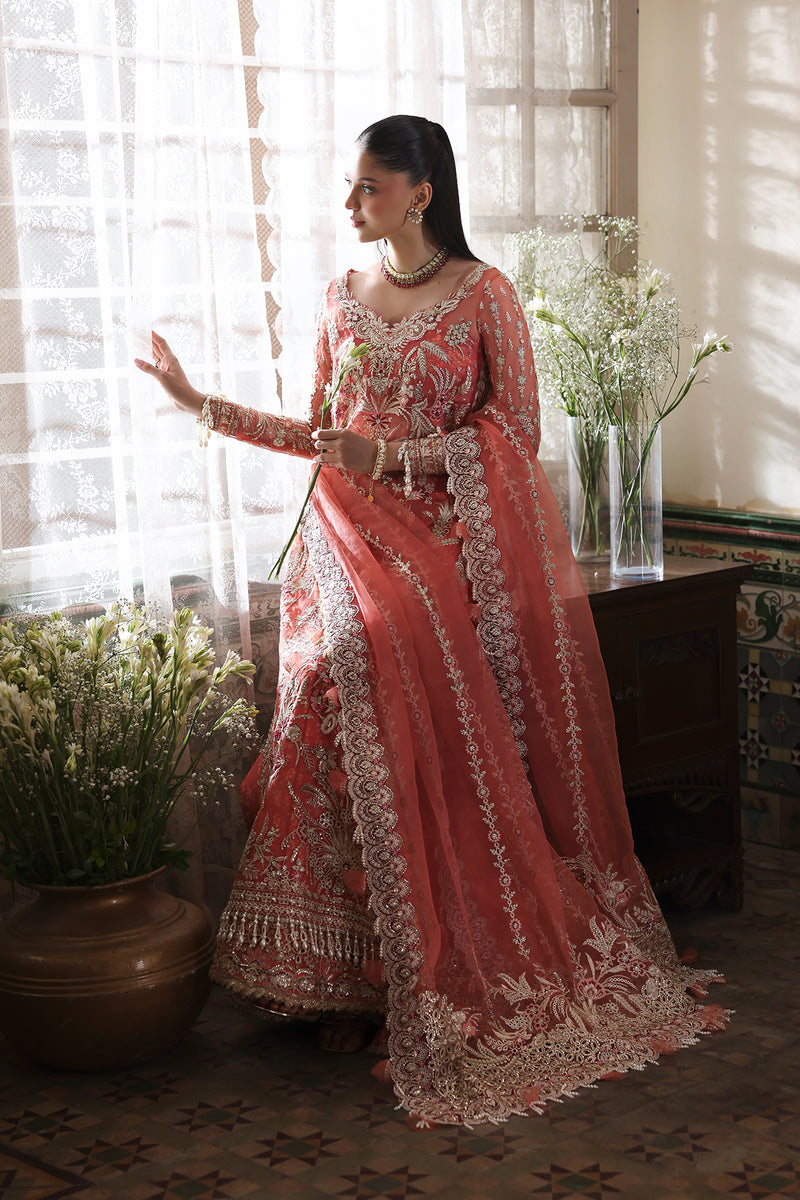 Afrozeh | Dastangoi 25 | Serenight - Wedding Dress - available at Maria Faisal in UK and USA.