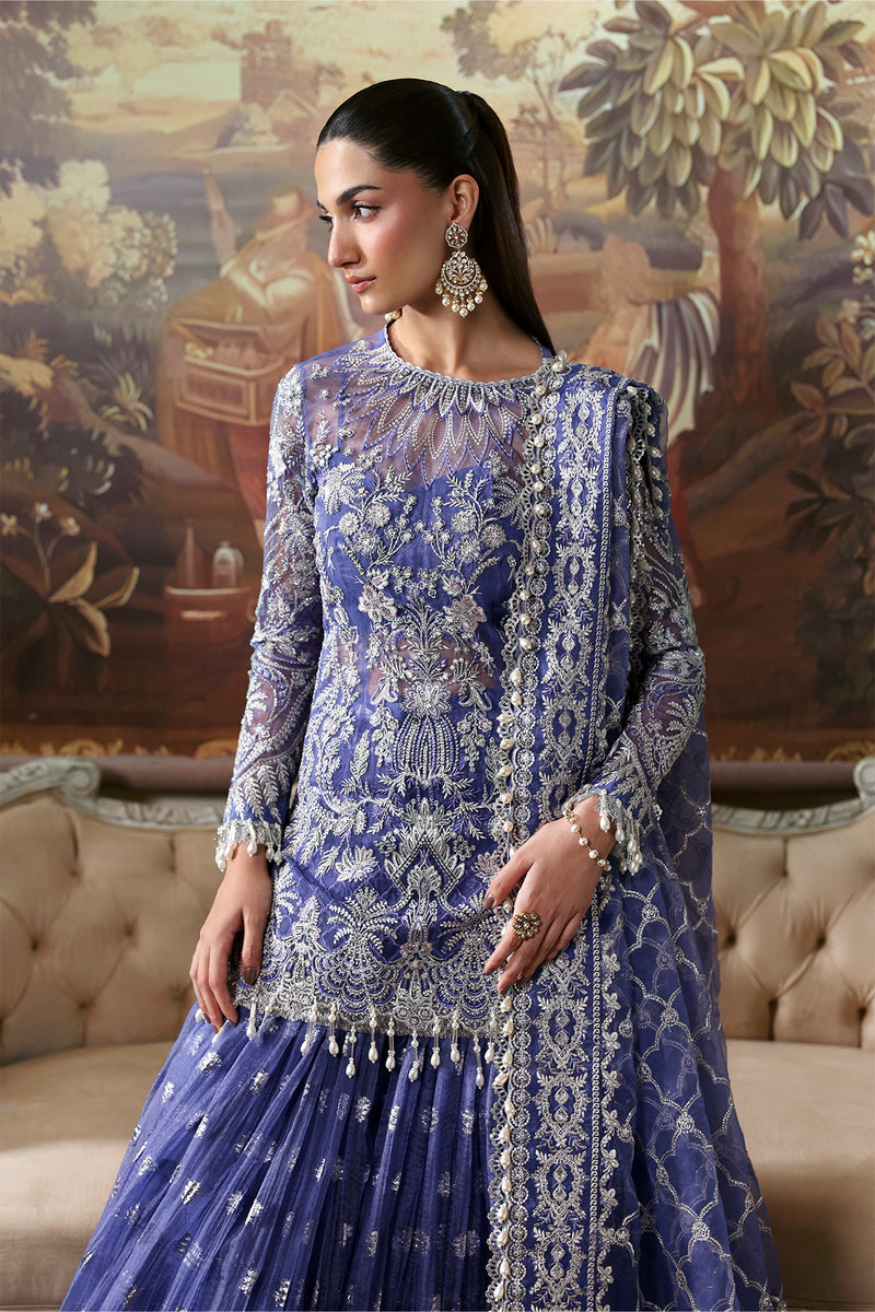 Afrozeh | Dastangoi 25 | Bloomveil - Wedding Dress - available at Maria Faisal in UK and USA.