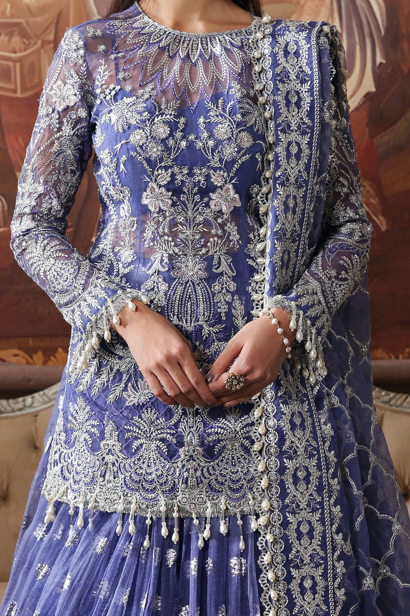 Afrozeh | Dastangoi 25 | Bloomveil - Wedding Dress - available at Maria Faisal in UK and USA.