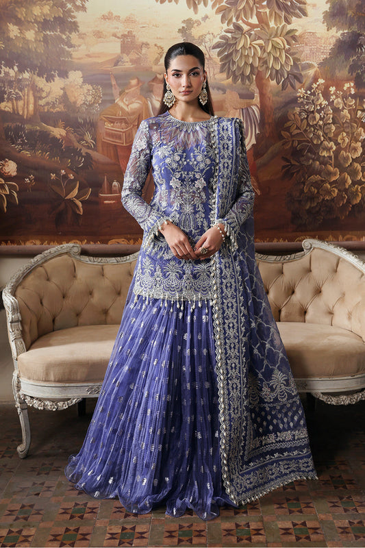 Afrozeh | Dastangoi 25 | Bloomveil - Wedding Dress - available at Maria Faisal in UK and USA.
