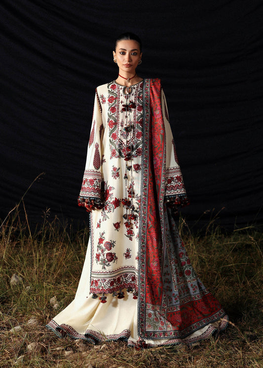 Hussain Rehar | Khaddar 25 | Gulban - Casual Dress - available at Maria Faisal in UK and USA.
