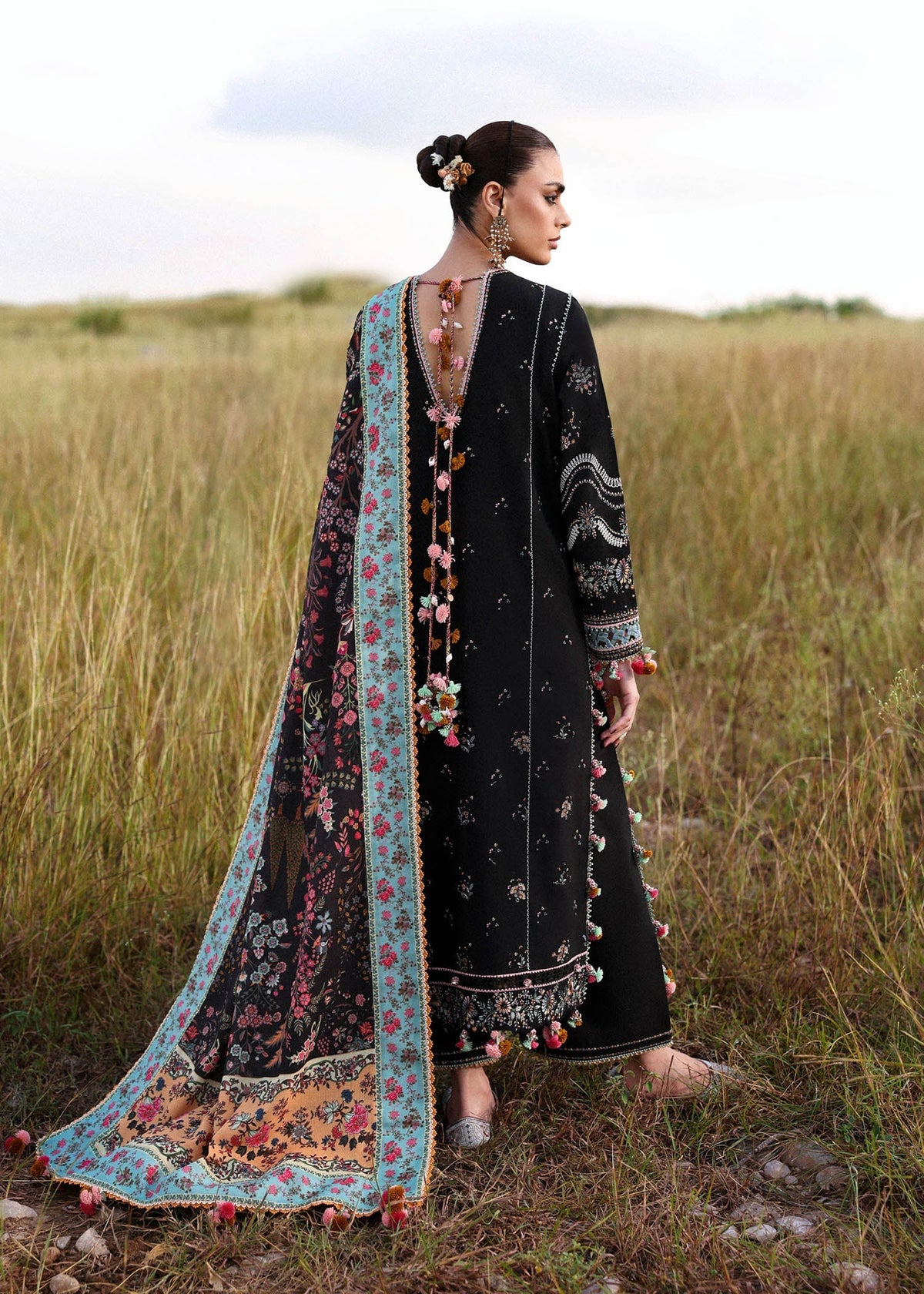 Hussain Rehar | Khaddar 25 | Malika - Casual Dress - available at Maria Faisal in UK and USA.