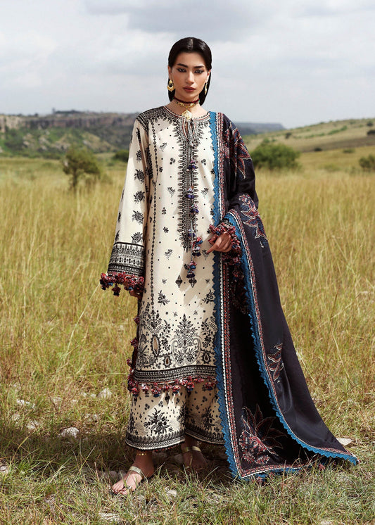 Hussain Rehar | Khaddar 25 | Dhanak - Casual Dress - available at Maria Faisal in UK and USA.