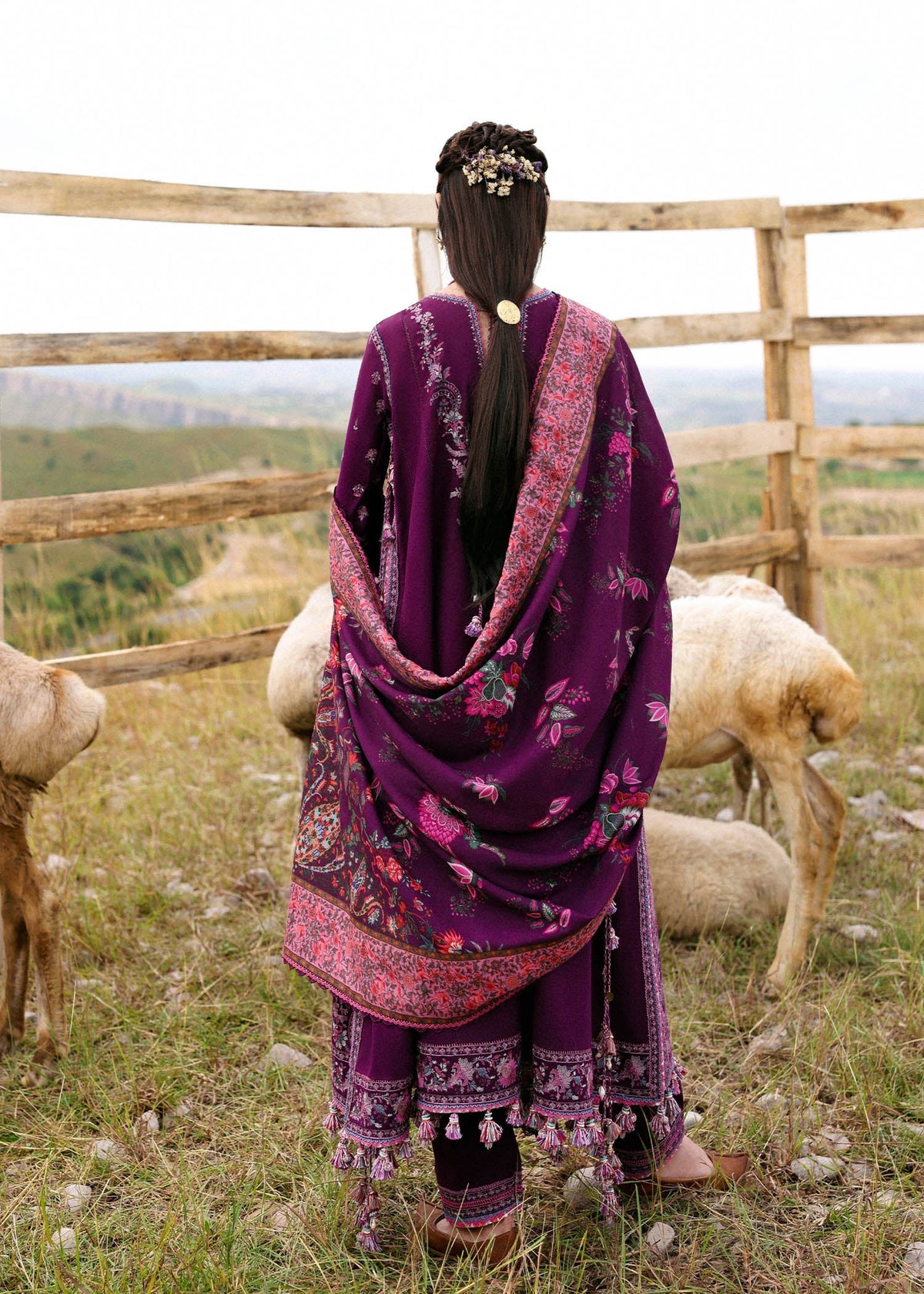 Hussain Rehar | Khaddar 25 | Jamni - Casual Dress - available at Maria Faisal in UK and USA.