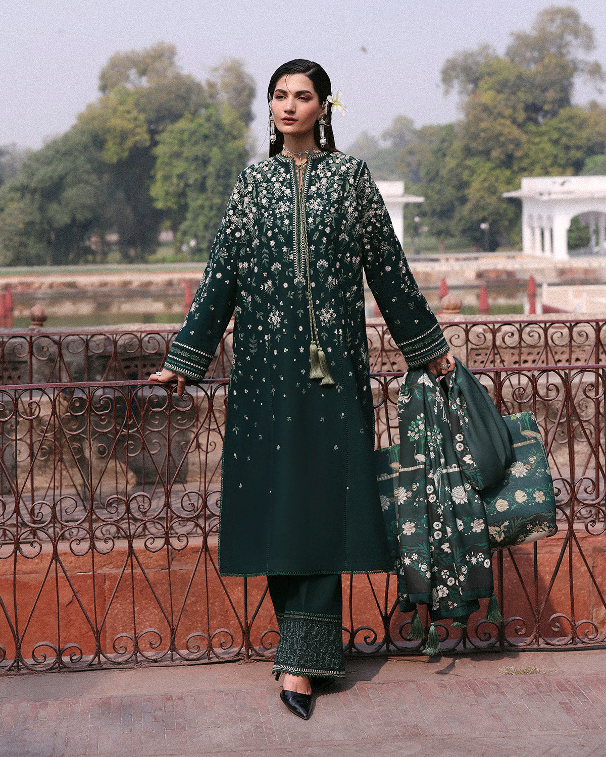 Jugnu | Khaddar 25 | Bita - Casual Dress - available at Maria Faisal in UK and USA.