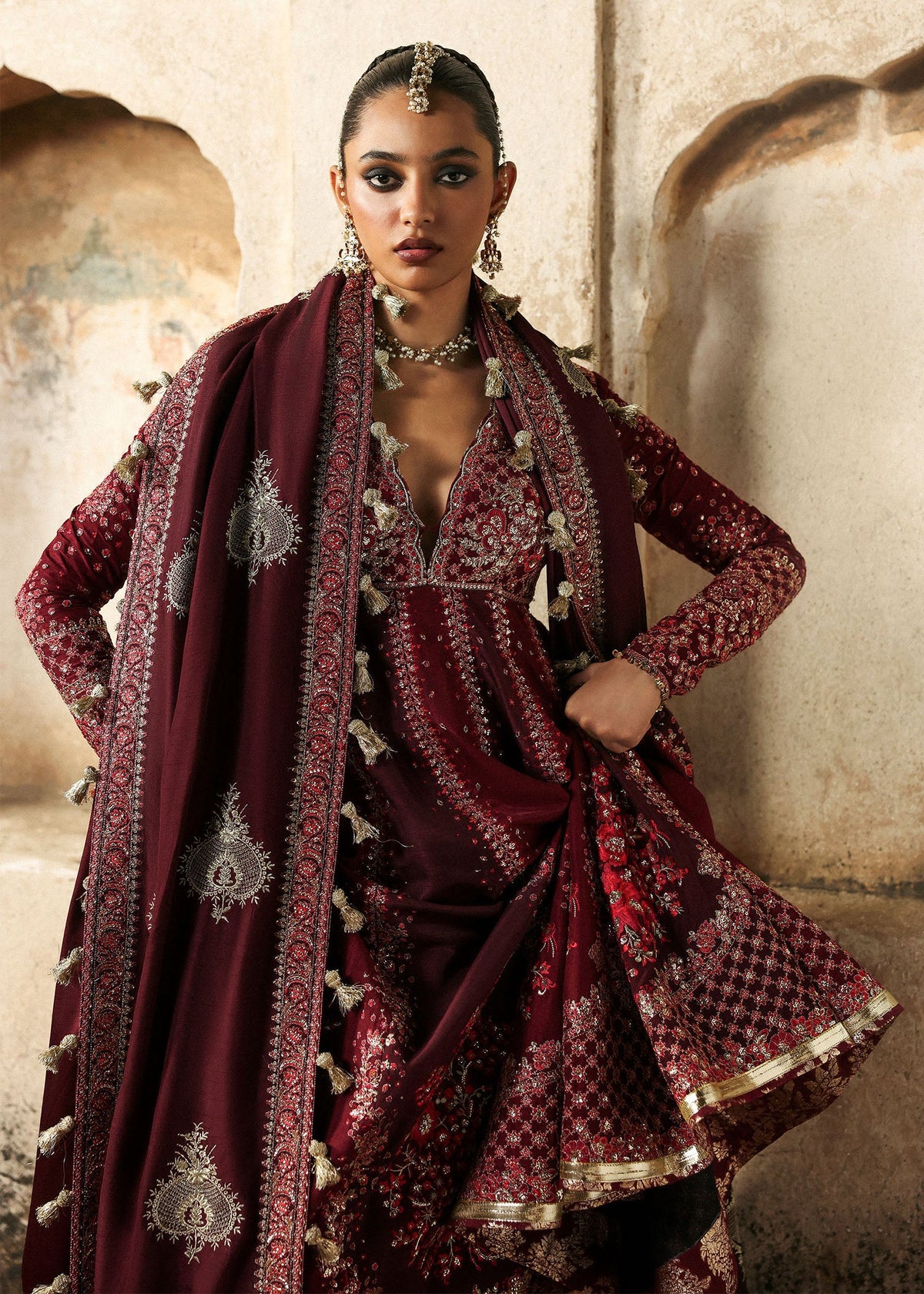 Hussain Rehar | Mussarat Festive 25 | Gulnar - Ladies Clothes - Maria Faisal