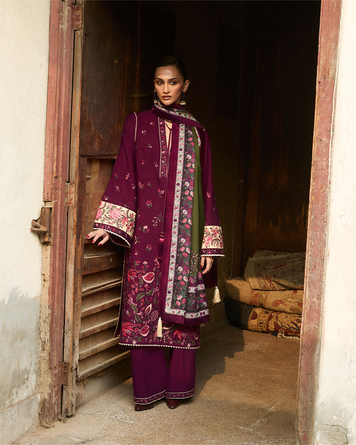 Jugnu | Karandi 25 | Tiran - Luxury Dress - available at Maria Faisal in UK and USA.