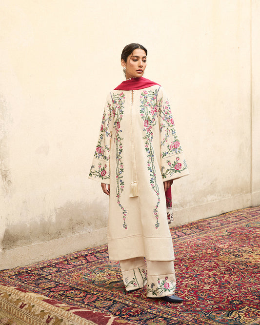 Jugnu | Karandi 25 | Zura - Luxury Dress - available at Maria Faisal in UK and USA.
