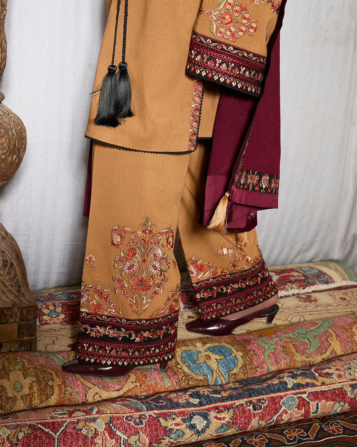Jugnu | Karandi 25 | Zrov - Luxury Dress - available at Maria Faisal in UK and USA.