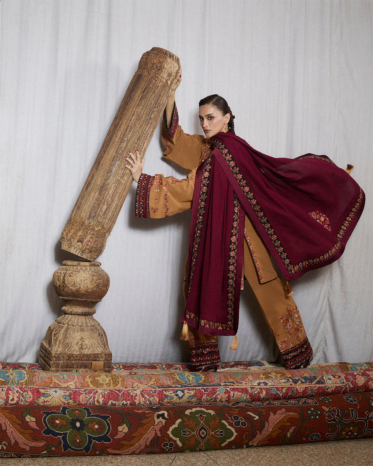 Jugnu | Karandi 25 | Zrov - Luxury Dress - available at Maria Faisal in UK and USA.