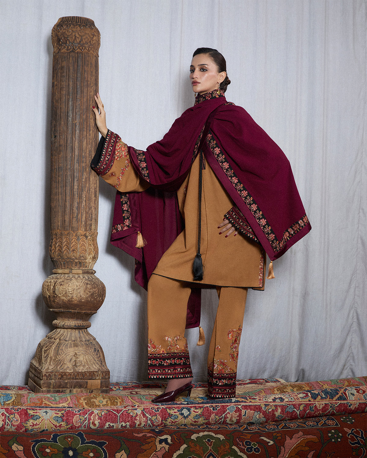Jugnu | Karandi 25 | Zrov - Luxury Dress - available at Maria Faisal in UK and USA.