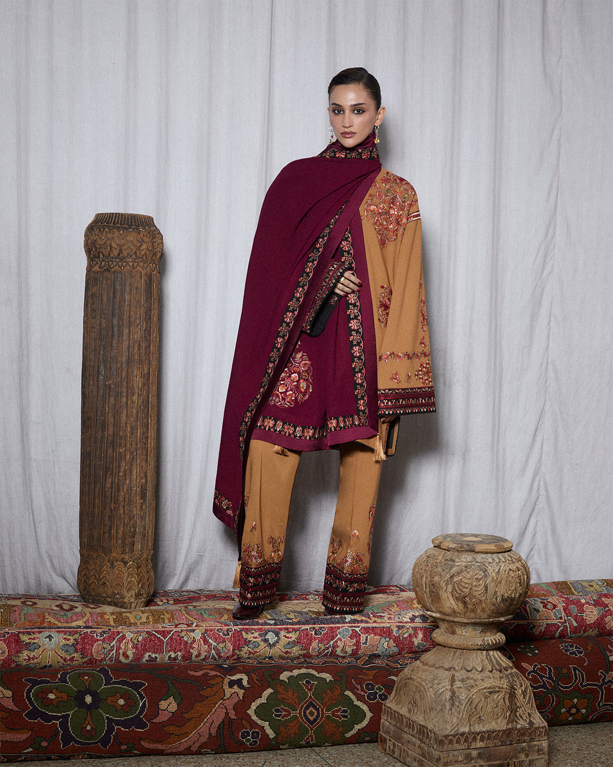 Jugnu | Karandi 25 | Zrov - Luxury Dress - available at Maria Faisal in UK and USA.