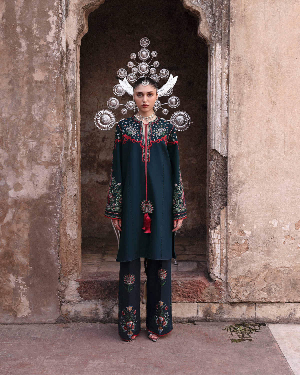 Jugnu | Khaddar 25 | Rati - Casual Dress - available at Maria Faisal in UK and USA.
