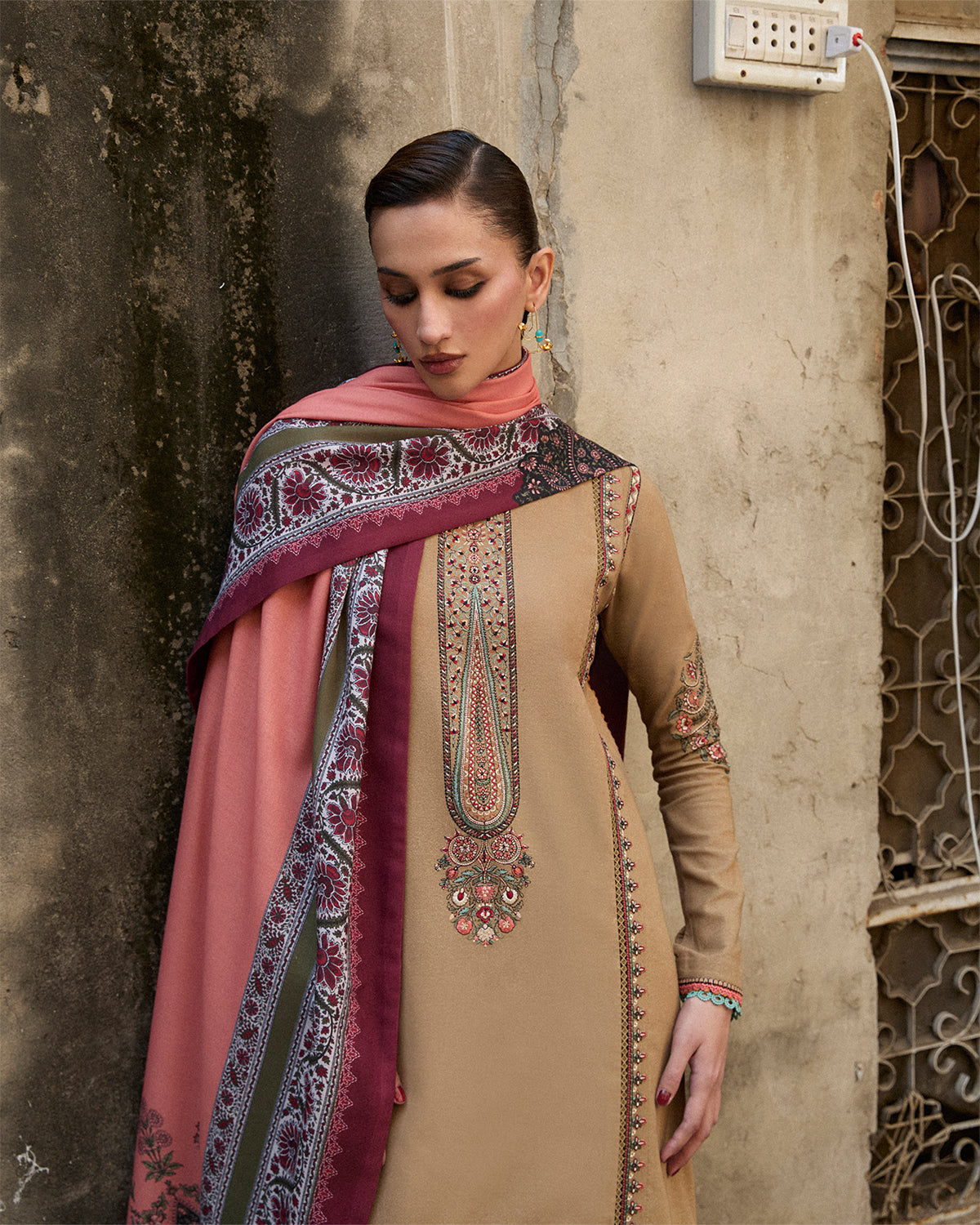 Jugnu | Karandi 25 | Dahr - Luxury Dress - available at Maria Faisal in UK and USA.