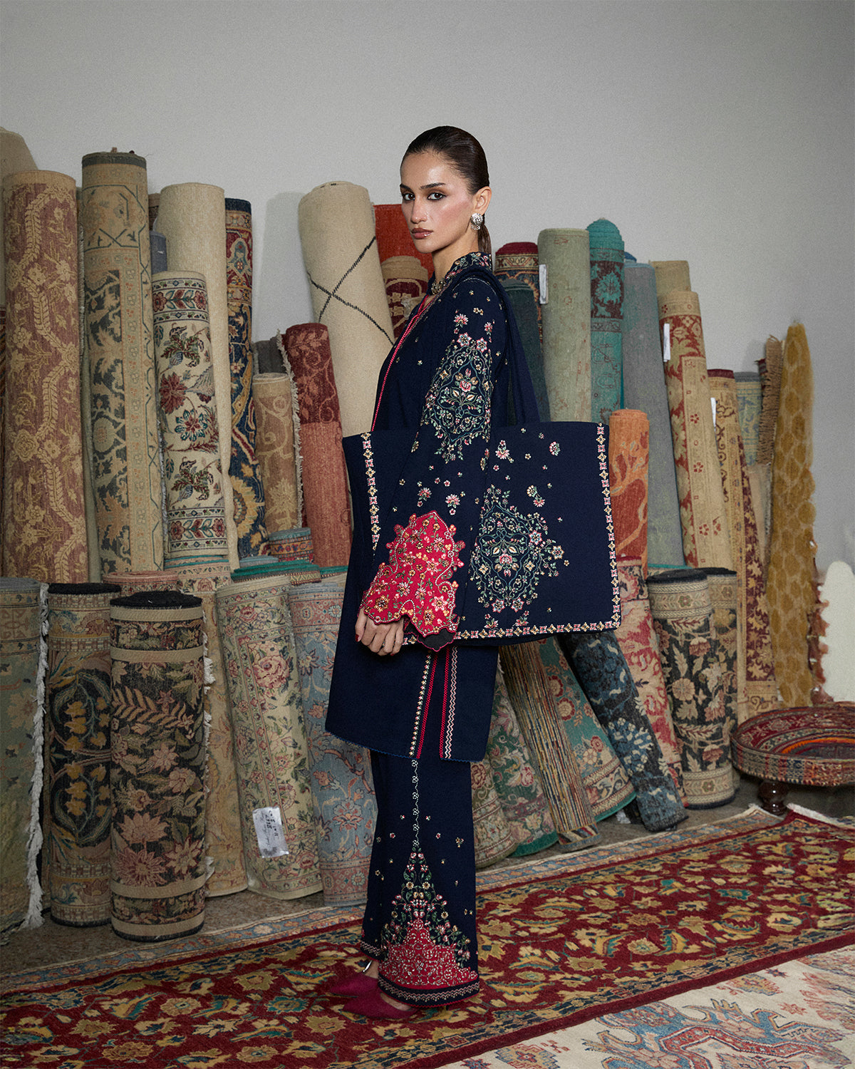 Jugnu | Karandi 25 | Firo - Luxury Dress - available at Maria Faisal in UK and USA.