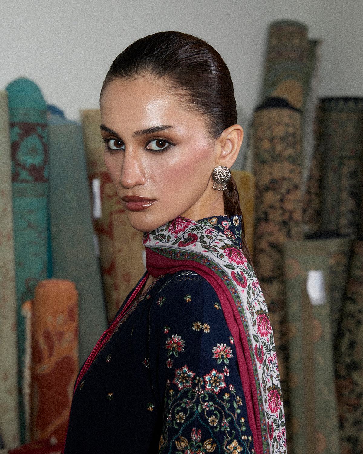 Jugnu | Karandi 25 | Firo - Luxury Dress - available at Maria Faisal in UK and USA.