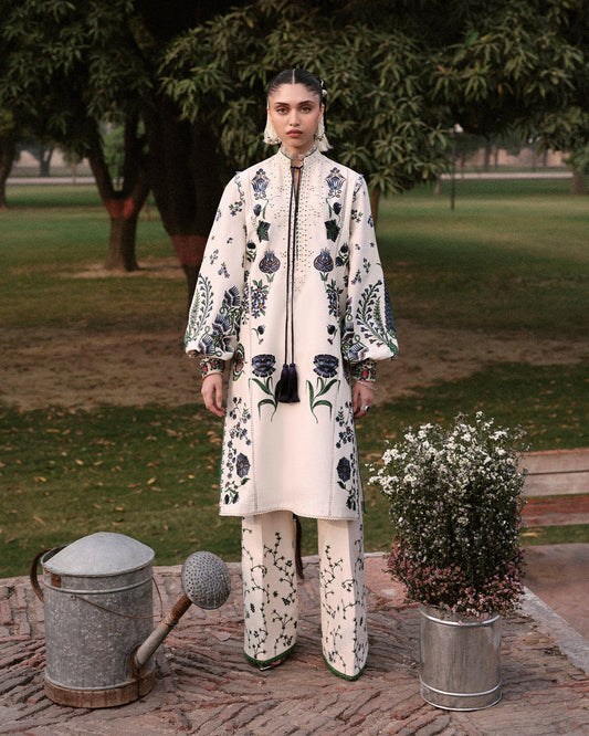Jugnu | Khaddar 25 | Nahro - Casual Dress - available at Maria Faisal in UK and USA.