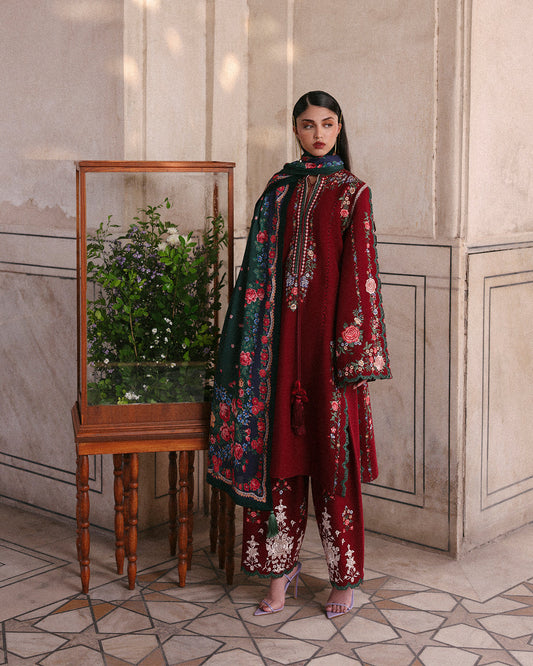 Jugnu | Khaddar 25 | Gulshan - Casual Dress - available at Maria Faisal in UK and USA.