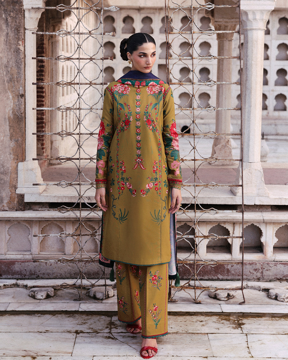 Jugnu | Khaddar 25 | Mitra - Casual Dress - available at Maria Faisal in UK and USA.