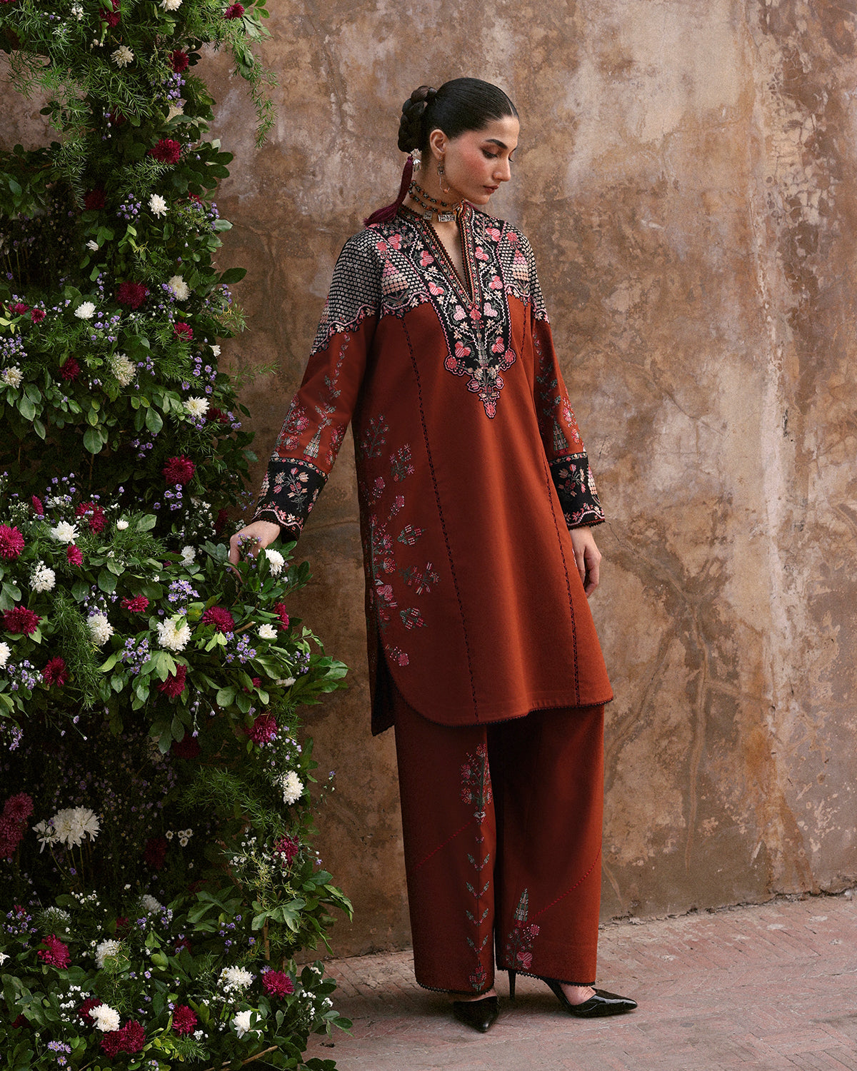 Jugnu | Khaddar 25 | Parsa - Casual Dress - available at Maria Faisal in UK and USA.