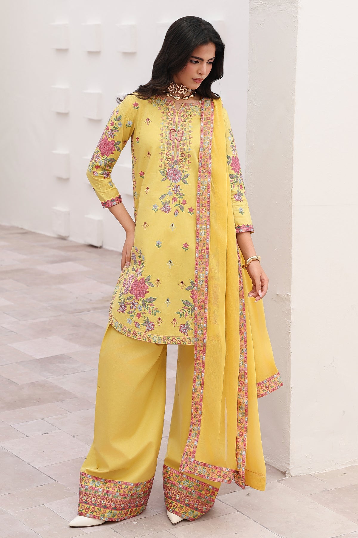 Charizma | Festive Edit | CNP-6-219 - Luxury Dress - available at Maria Faisal in UK and USA.