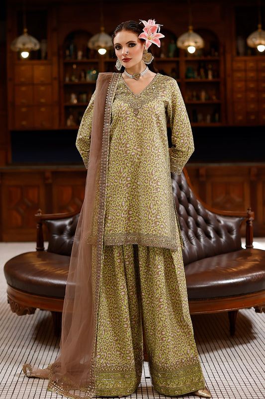 Charizma | Festive Pret  | CMA-6-154 - Dress - available at Maria Faisal in UK and USA.