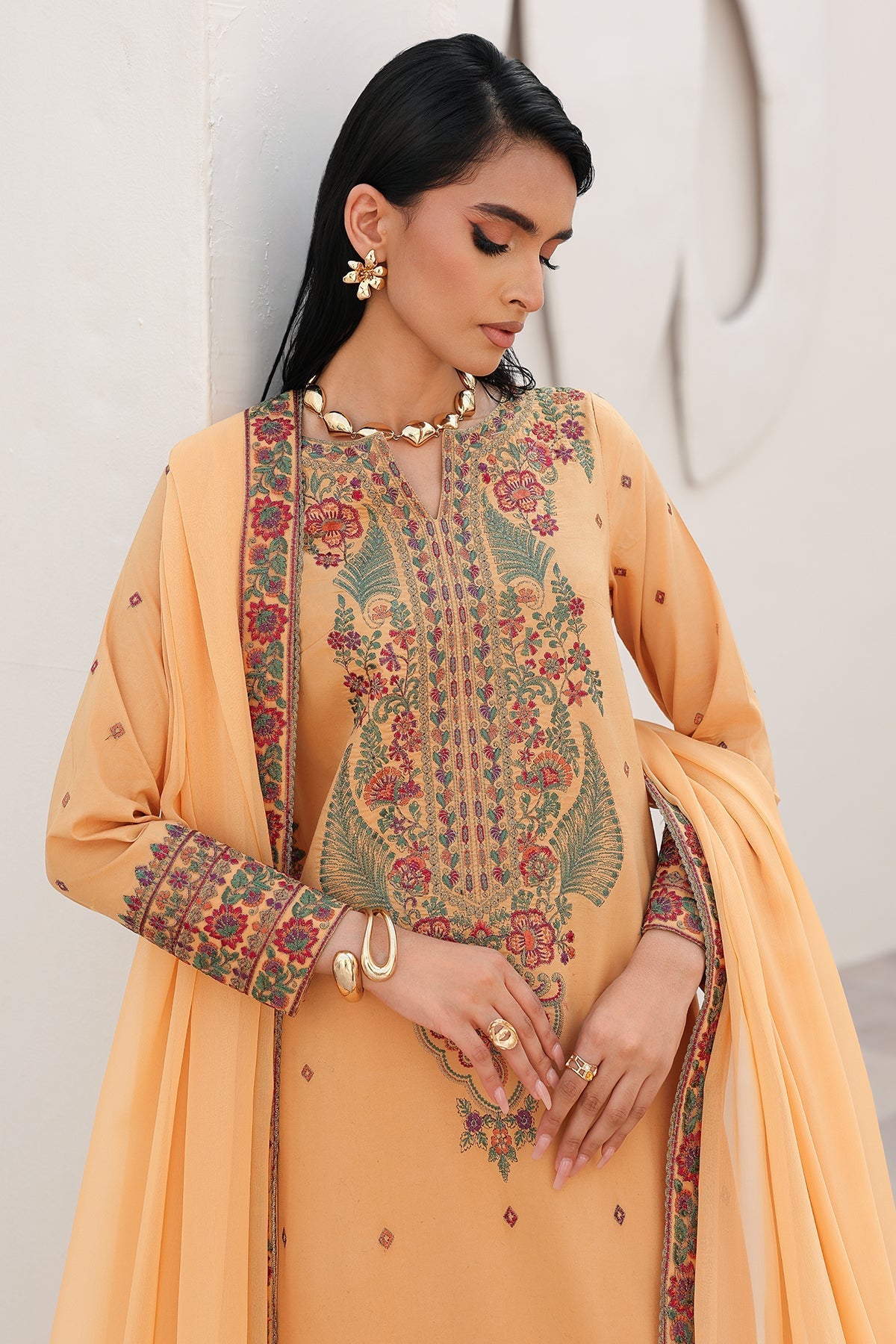 Charizma | Festive Edit | CNP-6-220 - Luxury Dress - available at Maria Faisal in UK and USA.
