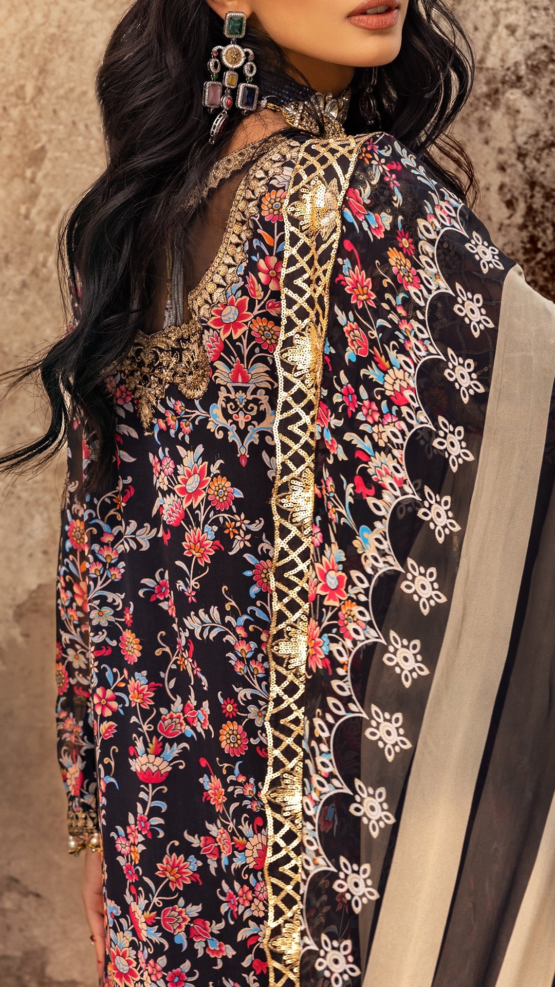Charizma | Vasl Chiffon Collection | VSL25-09 by Maria Faisal - Registered Vendor of : Charizma - type : Ladies Clothes - 100% original wedding dresses
